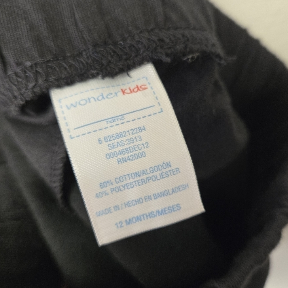 Wonderkids Black Bow Shorts 12M - Picture 3 of 5